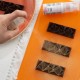 Polikarbonatinė forma šokolado plytelė  85 x 42 x 7 h mm 4 ertmės