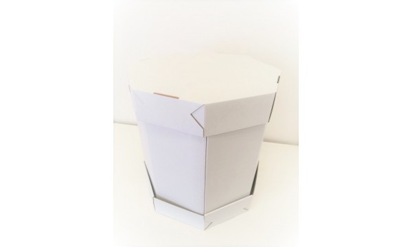 Dėžė tortui šešiakampė, 34x34x36cm