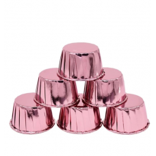 Klostuoti kepimo krepšeliai rožinio aukso spalvos, 50vnt