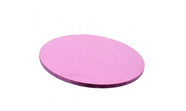  Apvalūs šviesiai rožiniai torto padėkliukai 12 mm storio