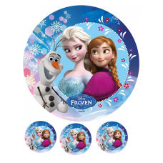Valgomas paveikslėlis Ledo šalis- Frozen Elza, Ana ir Olafas