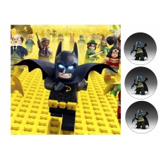 Valgomas paveikslėlis Lego Batmenas kvadratinis