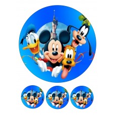 Valgomas paveikslėlis Mickey mouse - Peliukas Mikis Mėlinas