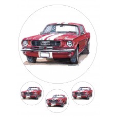 Valgomas paveikslėlis Ford Mustang automobilis