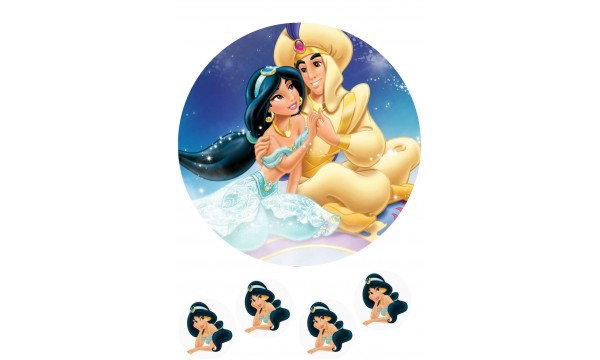 Valgomas paveikslėlis Aladinas- Jasmina
