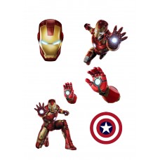 Valgomas paveikslėlis Iron Man - Geležinis žmogus figūrėlės