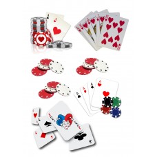 Valgomas paveikslėlis Pokeris figūrėlės