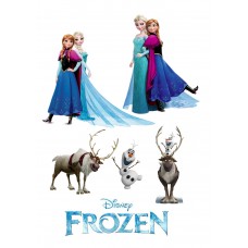 Valgomas paveikslėlis Frozen - Ledo šalis  figūrėlės