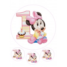 Valgomas paveikslėlis Mickey Mouse - minnie mouse - Pelytė Minė