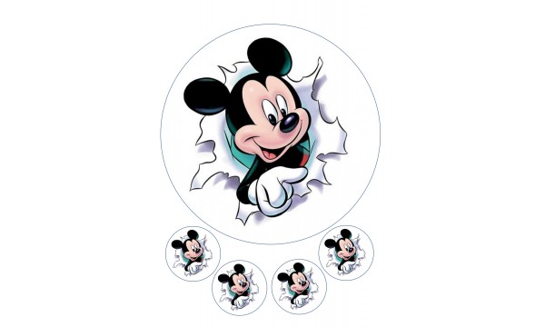 Valgomas paveikslėlis Mickey mouse - Peliukas Mikis 4