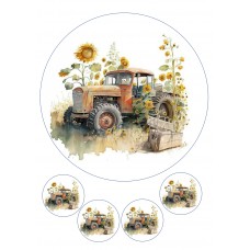 Valgomas paveikslėlis Traktorius 