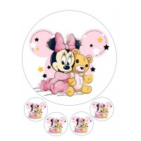Valgomas paveikslėlis Mickey Mouse - minnie mouse - Pelytė Minė 1