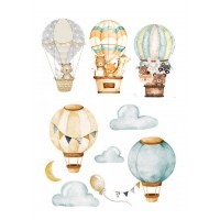 Valgomas paveikslėlis Oro balionai figūrėlės
